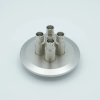 MHV Coaxial Feedthrough, 4 Pins, Grounded Shield, 2.95″ QF / KF Flange - A0477-5-QF - MPF Products, INC.