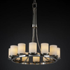 FSN-8763-10-OPAL-NCKL Mid. Chandeliers-Pillar Candle - 671832 - Capital Lighting, Inc.