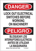 Brady B-302 Polyester Rectangle White Lockout / Tagout Sign - 10 in Width x 14 in Height - Laminated - Language English / Spanish - 125264 - 754473-72894 - R. S. Hughes Company, Inc.