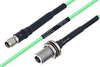 Temperature Conditioned SMA Male to N Female Bulkhead Low Loss Cable 30 Inch Length Using PE-P160LL Coax - PE3M0187-30 - Pasternack