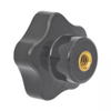 Star Knob - Hex Nut/Through Hole; 2.250 in; 3/8-16; Steel -- DK-186 - Image