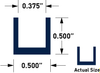 60 Durometer EPDM Profile Channels -- X21001