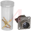CONNECTOR,MILSPEC WALL MOUNTING RECEPTACLE W/CABLE CLAMP,6 #20 CRIMP PIN CONTACT - 70009887 - Allied Electronics, Inc.