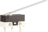 MICRO SWITCH ZX Series Subminiature Basic Switch, SPDT, 48 Vdc, 0.1 A, Straight Lever Actuator, PCB Snap-in Termination -- ZX10C30J01