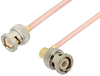 BNC Male to BNC Male Right Angle Cable 48 Inch Length Using RG402 Coax - PE39108-48 - Pasternack