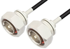 7/16 DIN Male to 7/16 DIN Male Cable 36 Inch Length Using RG58 Coax, RoHS - PE3183LF-36 - Pasternack