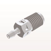 Threaded Connector, Barbed, White - N2S330 - Qosina Corp.