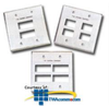 Siemon Double Gang Stainless Steel Faceplate for MAX.. - MX-FP-D-06-SS - TelephoneStuff.com