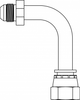JIC Swivel High Pressure Bent Tube Long Elbow 90&deg; -- 6701-LXH-08-08 - Image