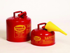 Eagle Red Galvanized Steel 5 gal Safety Can - 13 1/2 in Height - 12 1/2 in Overall Diameter - 048441-22151 - 048441-22151 - R. S. Hughes Company, Inc.
