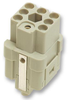 Heavy Duty Connector Insert, 7+Pe, Less Contacts, Han Q Series, 8, 3, Receptacle, Power, 3A Rohs Compliant Harting - 69W0719 - Newark, An Avnet Company