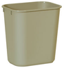 Rubbermaid® Soft Wastebasket - 13 5/8 Qt., Beige -- 2955BE - Image