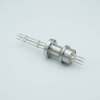 Thermocouple Feedthrough, Type K, 2 Pairs, 1.33″ Conflat Flange - A0423-1-CF - MPF Products, INC.