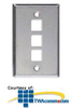 Sprint Steel-Flushplate SNGL-Gang 3-Plex - 448125 - TelephoneStuff.com