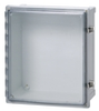 Enclosure, Hinged, Transparent Screw Cover With SS Lockable Latch -- ARCA-JIC AR1086CHSSLT - Image