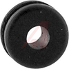 Grommet, Round; 1/8 in.; Black Buna-S Synthetic Rubber/Black Polyvinyl Chloride - 70211290 - Allied Electronics, Inc.