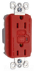 GFCI Duplex Receptacle -- 1595-RED - Image