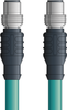 C5E105S01 - LAPP ETHERLINE® Industrial Cordsets 26 AWG / 2 pair CAT5e - Teal Polyurethane (PUR) - M12 Male / M12 Male connectors - 1m - OLFC5E105S01 - Lapp Tannehill