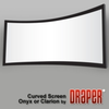 Draper's popular permanently tensioned Clarion and Onyx are now offered with a curved frame design. - Curved Screen Clarion & Onyx - Visual Sound, Inc.