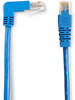 3FT BL CAT5e 100MHz Angle Patch Cable UTP CM Molded Down-Straight - EVNSL21E-0003-90DS - Black Box