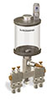 Levelux Clear View Multiple Feed Manual Lubricator, 1 pt Acrylic Reservoir, 4 Feeds, 1/4” OD Tube Outlets - B5178-016AB041W - Oil-Rite Corp.