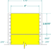 Fluorescent Address Label - Pinfeed - 161908 - Western Numerical Control
