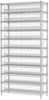 Akro-Mils Akrobin 2000 lb Adjustable Clear Chrome Steel Open Adjustable Fixed Shelving System - 12 Bins - 2000 lb Total Capacity - AWS143630320SC - AWS143630320SC - R. S. Hughes Company, Inc.