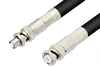 MHV Male to SHV Plug Cable 24 Inch Length Using RG214 Coax - PE33516-24 - Pasternack