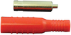 Conn, Banana, Jack, Crimp / Solder, Red; Gender Mueller Electric - 20AH2567 - Newark, An Avnet Company