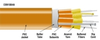 Multimode, 62.5-Micron, Breakout-Style Fiber Optic Bulk Cable -- EXN1012A-1000