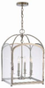 6484-PN Foyer/Hall Lanterns-Glass w/Frame - 608393 - Capital Lighting, Inc.