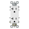 20 Amp Tamper Resistant & Weather Resistant Decorative Outlet, Side Wire & Back Wire, Commercial Grade - 2012W - Suzhou Ele Mfg Co., Ltd.