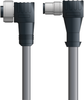 DN4110034S02 - LAPP UNITRONIC® DeviceNet Cordsets 15 & 18 AWG / 1 + 1 pair Bus - Gray PVC - 7/8 in Female 90 deg / M12 Male 90 deg connectors - 2m - OLFDN4110034S02 - Lapp Tannehill