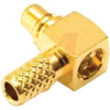 Connector; MMCX 50 Ohm; R/A Crimp Plug;Brass; Gold; 6 GHz;RG-174/U,188AU;316U - 70209878 - Allied Electronics, Inc.