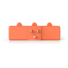 3 Outlets Grounding Adapter, 3-Prong to 3-Prong Orange - 5507 - Suzhou Ele Mfg Co., Ltd.