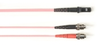 1-m, ST-MTRJ, 50-Micron, Multimode, Plenum, Pink Fiber Optic Cable -- FOCMP50-001M-STMT-PK - Image