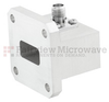 WR-62 to SMA Female Waveguide to Coax Adapter UG-1665/U Square Cover Standard with 12.4 GHz to 18 GHz Ku Band in Aluminum, Chem Film - FMWCA1023 - Fairview Microwave Inc.