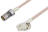 Snap-On BMA Jack to SMA Male Right Angle Cable 60 Inch Length Using RG316 Coax - PE3C4943-60 - Pasternack