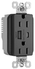Usb Charger Rcpt, 2Port, 125V, Black; Product Range Legrand Pass & Seymour - 22AC2684 - Newark, An Avnet Company