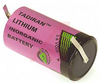 Battery; Lithium; Cylindrical; Tab Termination; 3.6V; 19ah; 4mA - 70102853 - Allied Electronics, Inc.