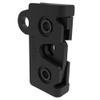 Rotary Push-to-Close Latch, Micro Size, Two Stage, Integrated Bumper, Bottom, 4.5 mm Thru, Steel, Zinc Nickel, Black - R4-05-40-505-15 - Southco