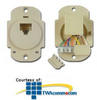 Allen Tel Flush Mount IDC Jack -- AT102A-52 - Image