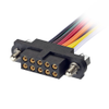 10+10 Pos. Female DIL 24 AWG Cable Assembly, 150mm, single-end, Jackscrews -- M80-FC22068F1-0150L - Image