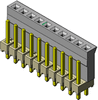 Standard Board-to-Board Hermaphroditic Connectors - HLST Series - Samtec Inc.