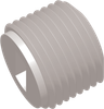 1/8-27 NPT Commercial Grade Slotted Thread Plug, Natural -- AP03SPLG12527N - Image