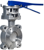 Stainless Steel Manually Operated ANSI 150, High-Performance Lug Style, Butterfly Valve -- 9101-10 - Image