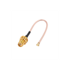 SMA Female St. Bulkhead Connector With RG178 Cable (L-5CM) + UFL Connector - ET-SFS-BH-3L5C-U - Eteily Technologies India Pvt. Ltd.