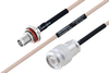 MIL-DTL-17 SMA Female Bulkhead to TNC Male Cable 6 Inch Length Using M17/113-RG316 Coax - PE3M0098-6 - Pasternack
