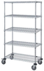 Stem Caster Cart, 5 Wire Shelves; Height Quantum Storage - 42AC5088 - Newark, An Avnet Company