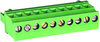 Terminal Block Pluggable 10 Position, 22-10Awg; Pitch Spacing Multicomp - 82K7913 - Newark, An Avnet Company